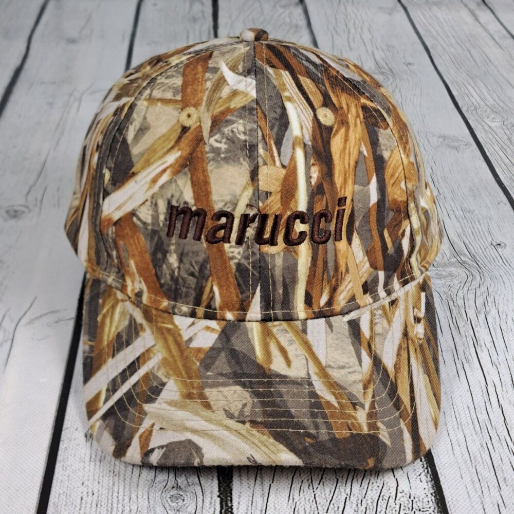 Marucci Hat Camo Strap Back Hook Loop Pacific Headwear Embroidered